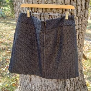 Ann Taylor LOFT Short skirt with Metallic detail in size 12.